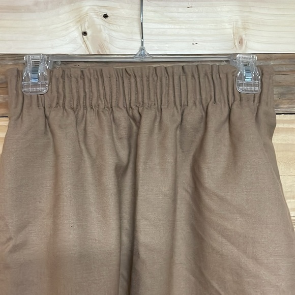 J. Crew size 0 Tan Wool Elastic Waist Band with Pockets Mini Skirt - Picture 2 of 7